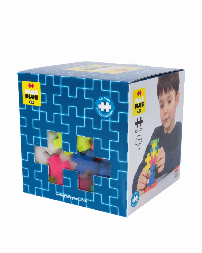 Plus Plus konstruktorius DIDELĖS neoninės 100