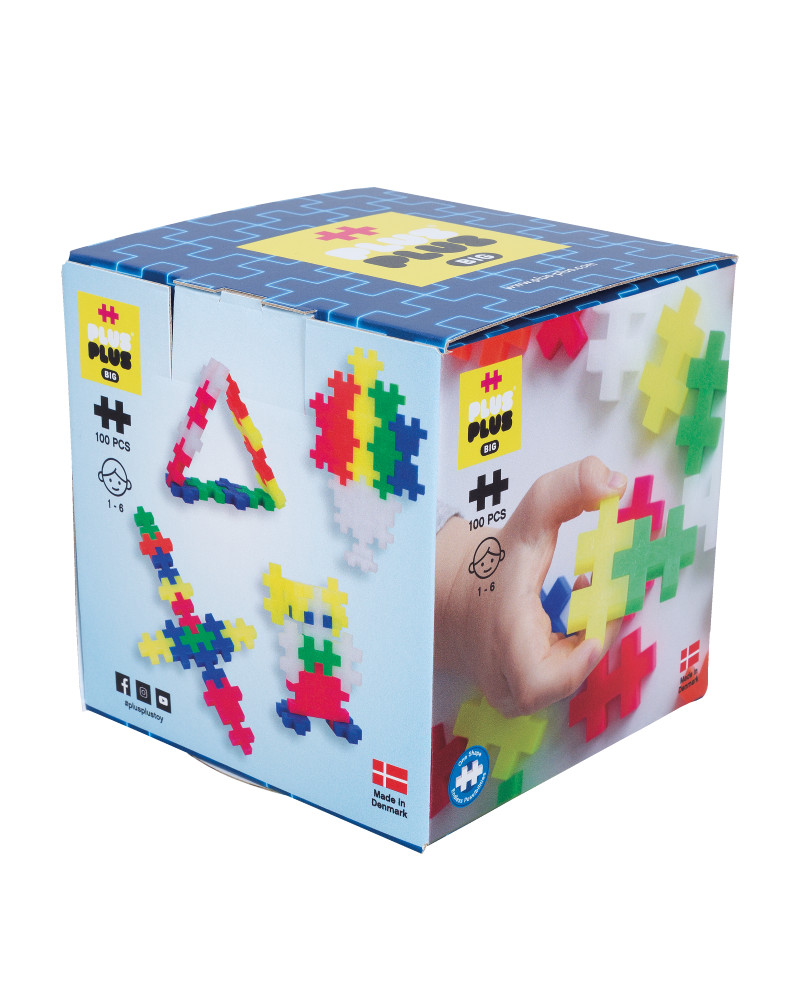 Plus Plus konstruktorius DIDELĖS neoninės 100