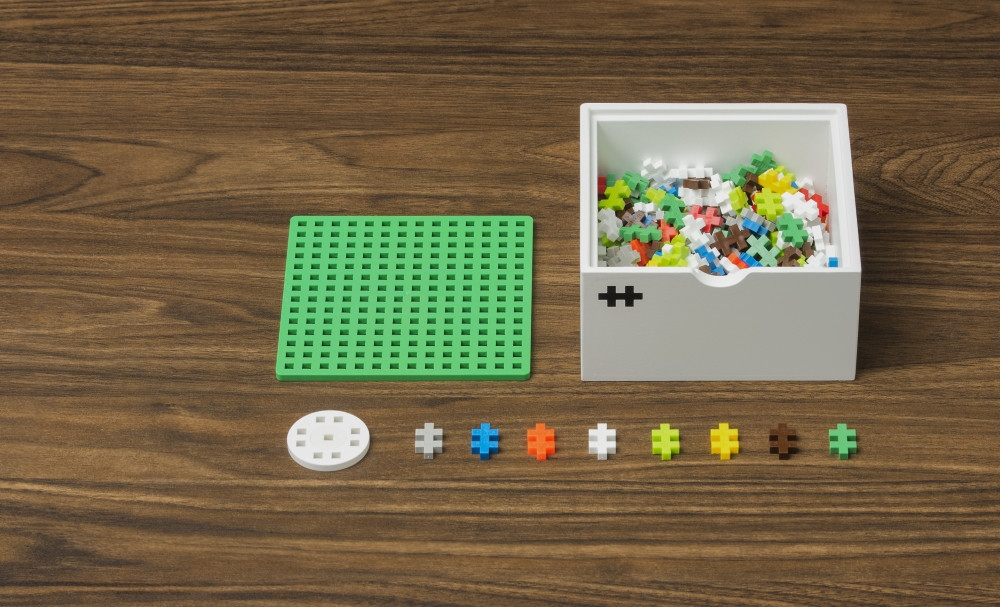 Plus Plus konstruktorius Vėjo malūnas medinė dėžutė