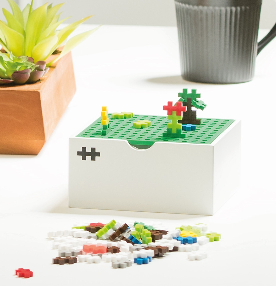 Plus Plus konstruktorius Vėjo malūnas medinė dėžutė