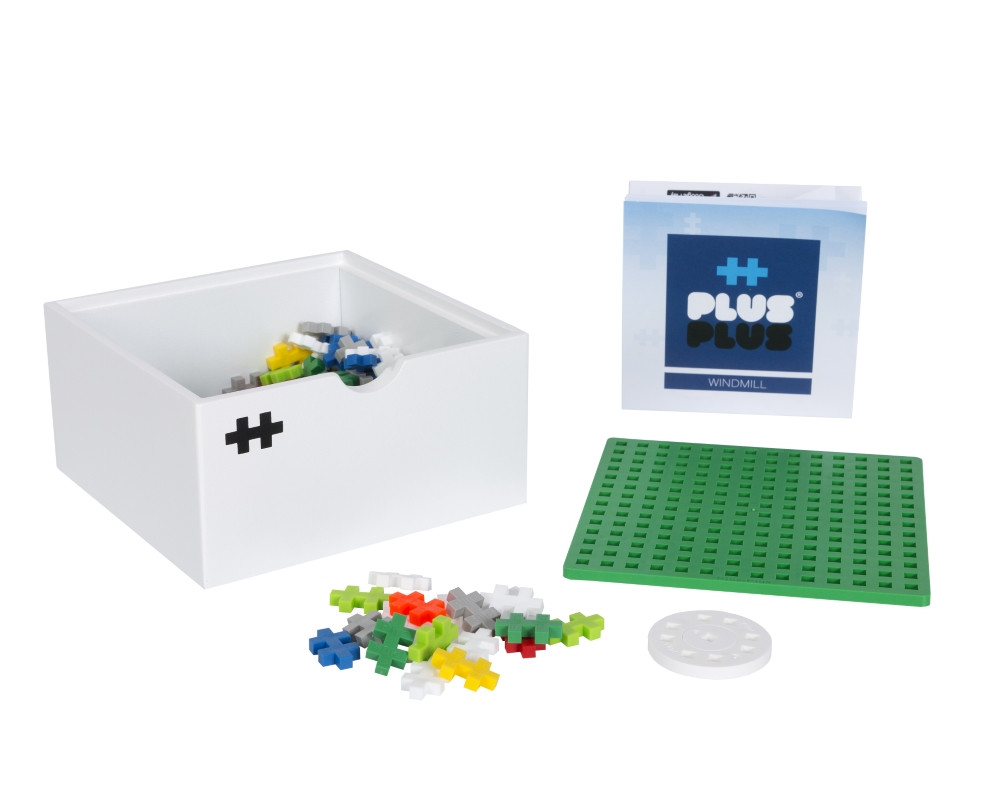 Plus Plus konstruktorius Vėjo malūnas medinė dėžutė