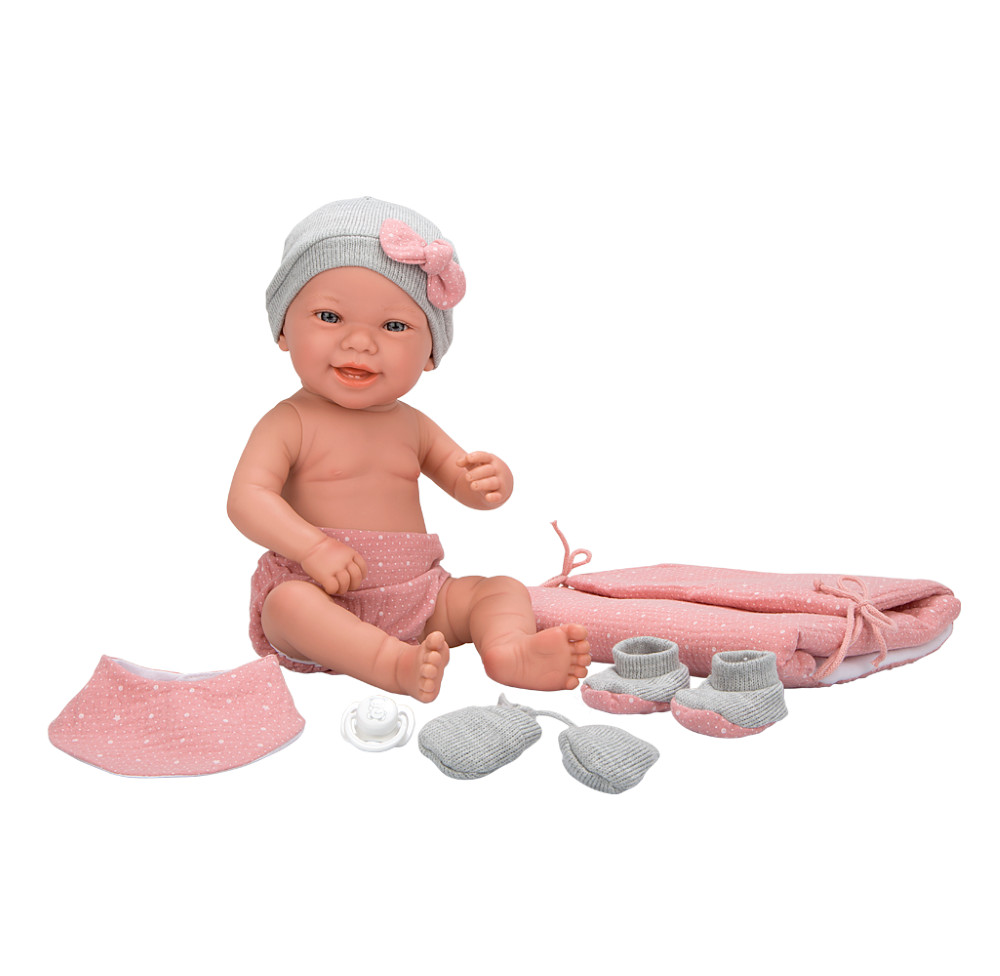 Arias lėlytė Zoe mergaitė su rožiniu pleduku 42 cm