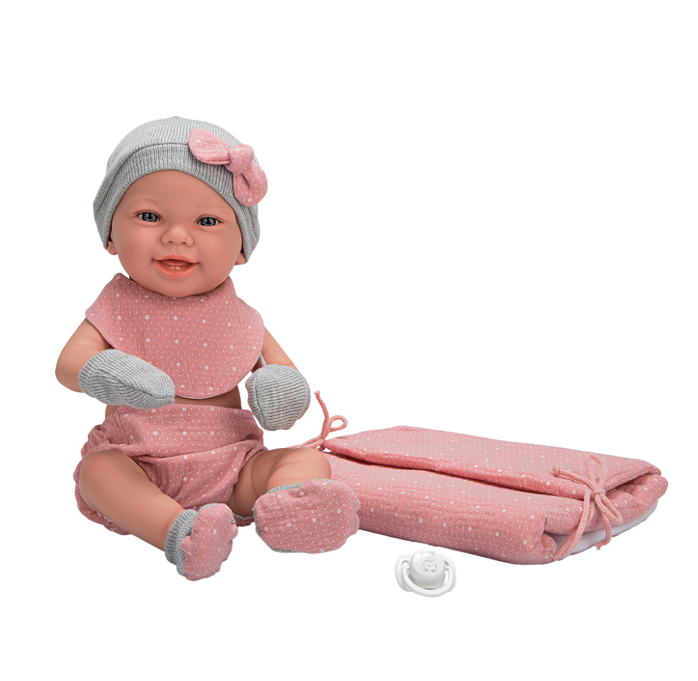 Arias lėlytė Zoe mergaitė su rožiniu pleduku 42 cm