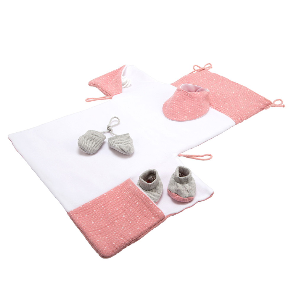 Arias lėlytė Zoe mergaitė su rožiniu pleduku 42 cm