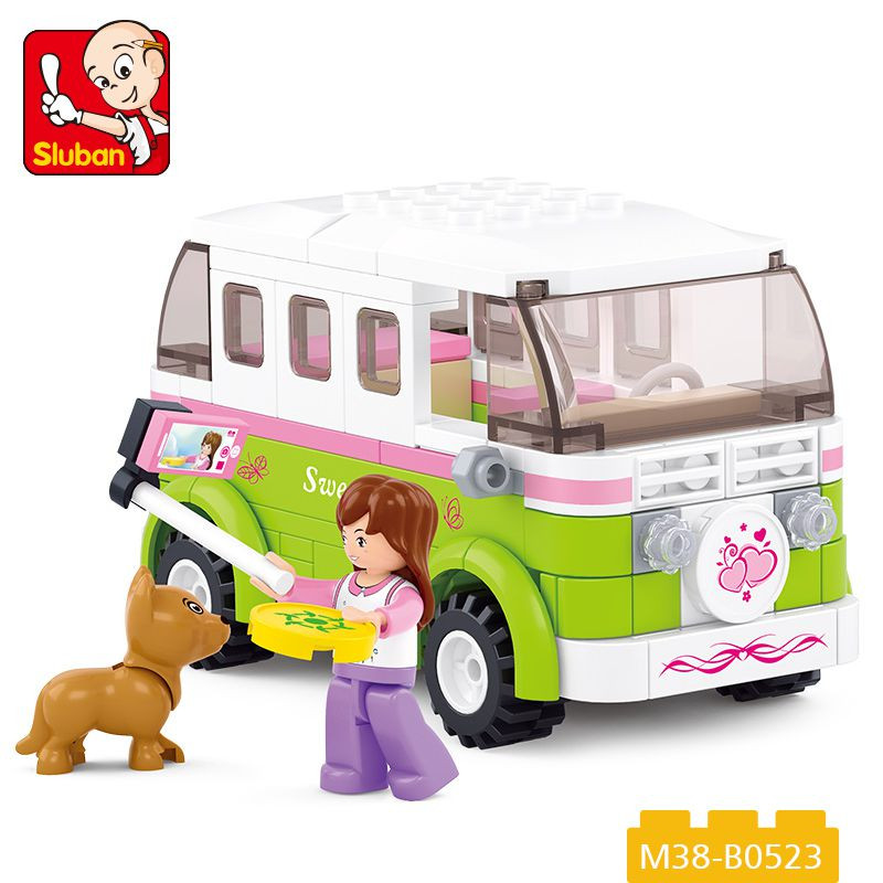 Sluban konstruktorius Turistų autobusiukas 158 det