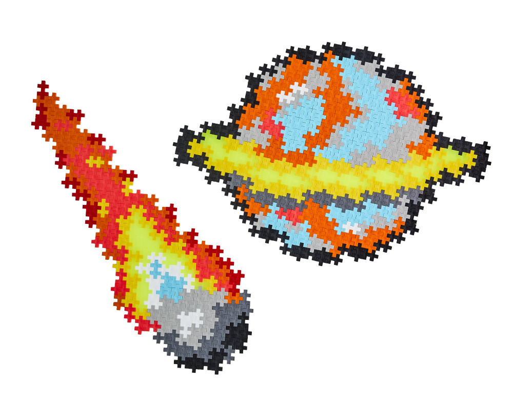 Plus Plus dėlionė pagal skaičius KOSMOSAS 500 det