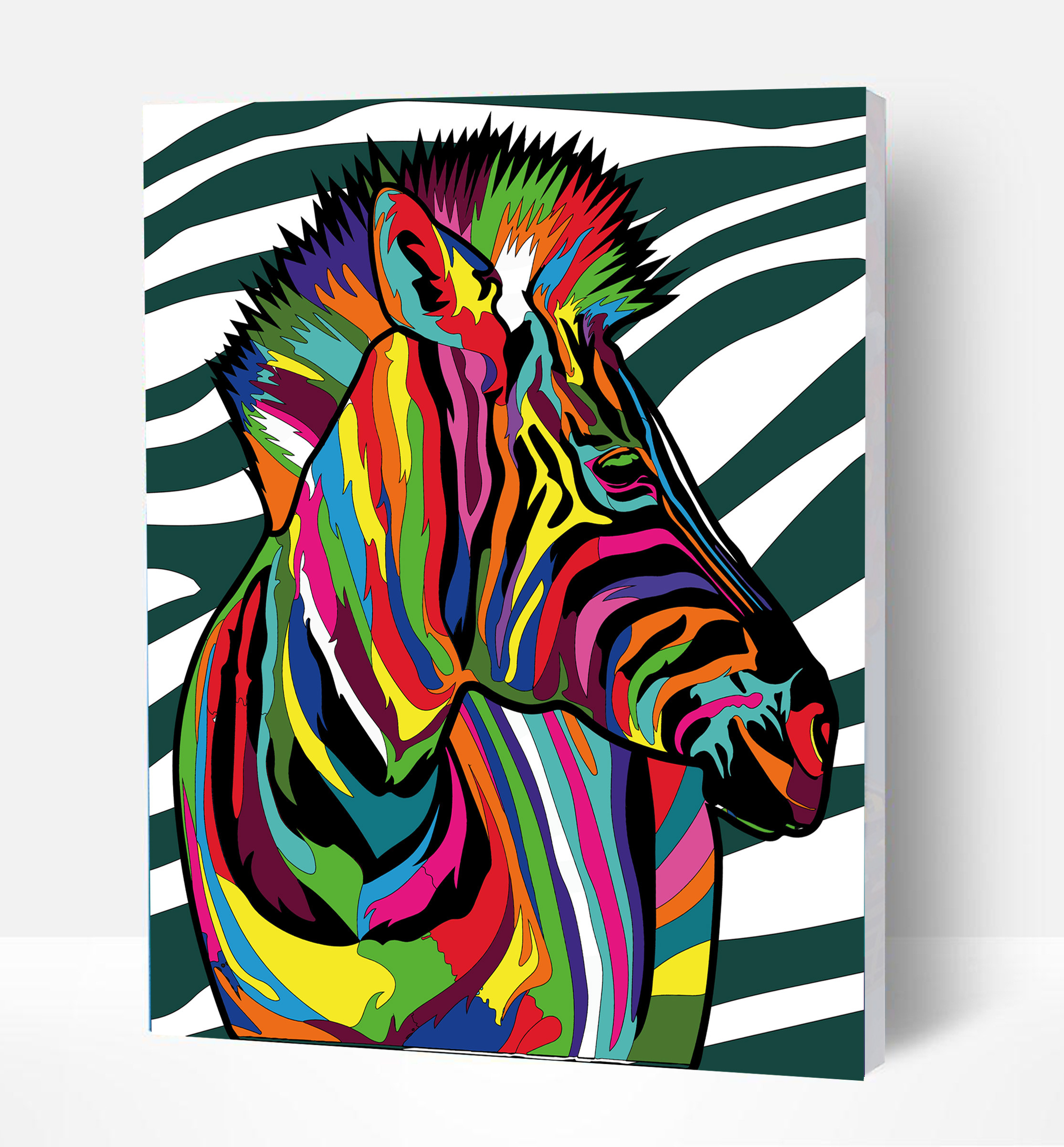 Splat Planet tapyba pagal skaičius ZEBRAS 30x40 cm