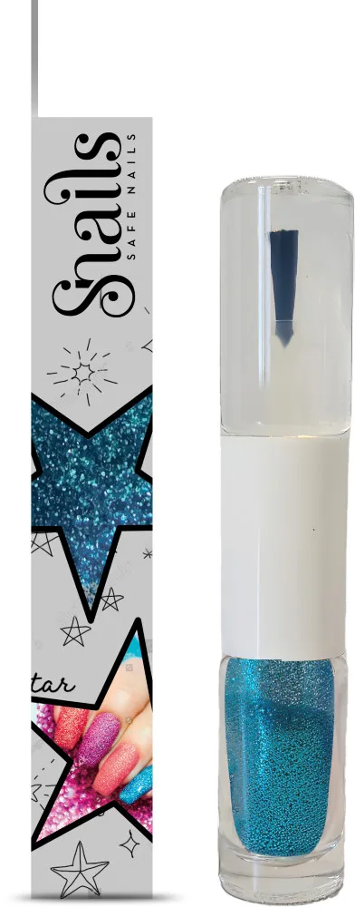 Nagų lako ir blizgučio rinkinys mėlynas