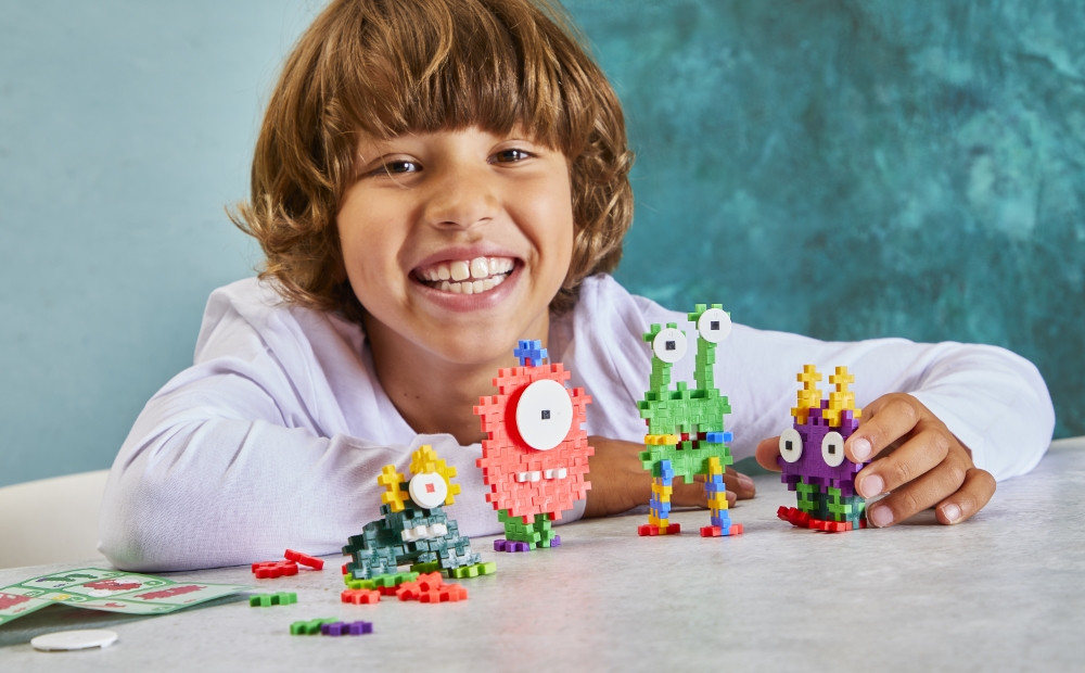 Plus Plus konstruktorius Monstriukas raudonas