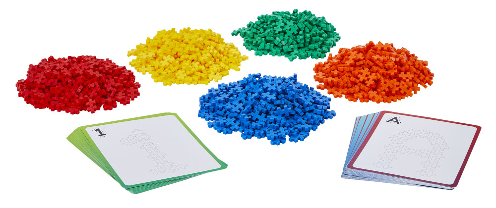 Plus Plus konstruktorius Mokausi ABC ir 123 600 det