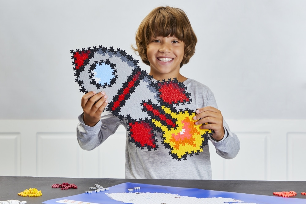 Plus Plus dėlionė pagal skaičius RAKETA 500 det