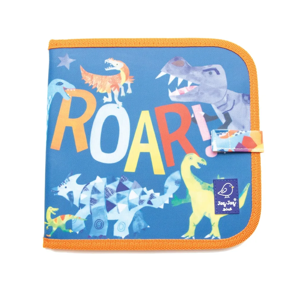 Jaq Jaq Bird piešimo knyga su netepančiomis kreidelėmis Dinozauras