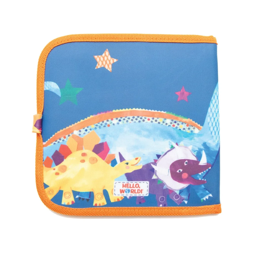 Jaq Jaq Bird piešimo knyga su netepančiomis kreidelėmis Dinozauras