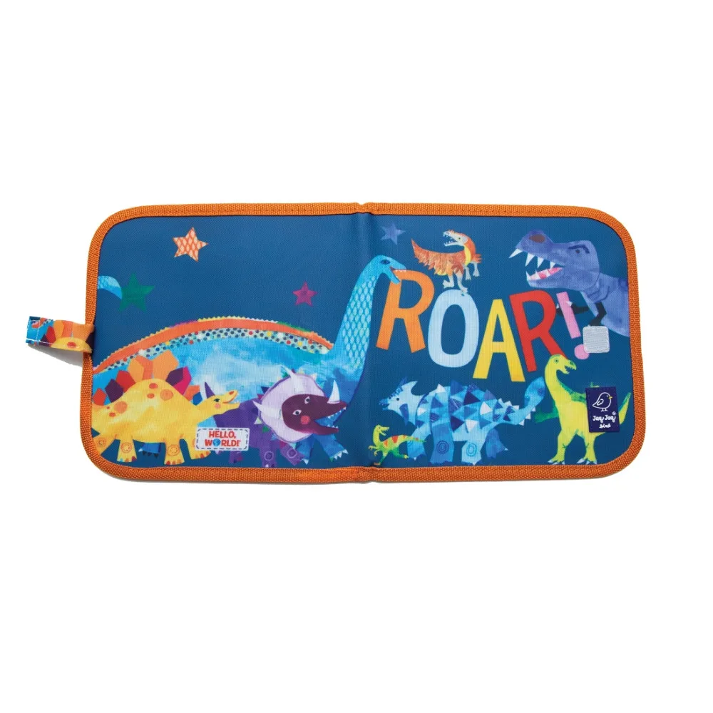 Jaq Jaq Bird piešimo knyga su netepančiomis kreidelėmis Dinozauras