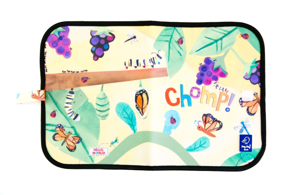 Jaq Jaq Bird piešimo padėklas su netepančiomis kreidelėmis Vabaliukai