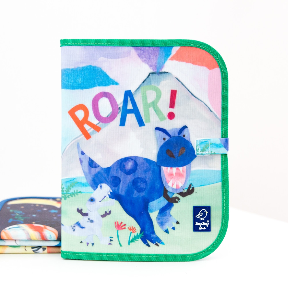 Jaq Jaq Bird piešimo padėklas su netepančiomis kreidelėmis Dinozauras