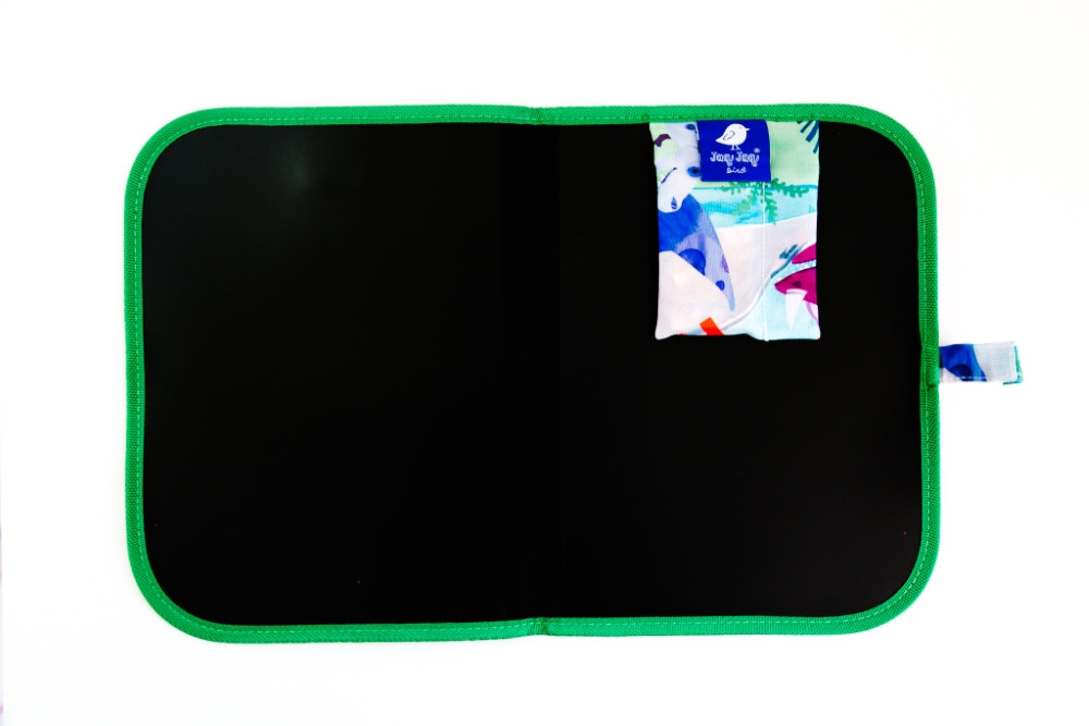 Jaq Jaq Bird piešimo padėklas su netepančiomis kreidelėmis Dinozauras