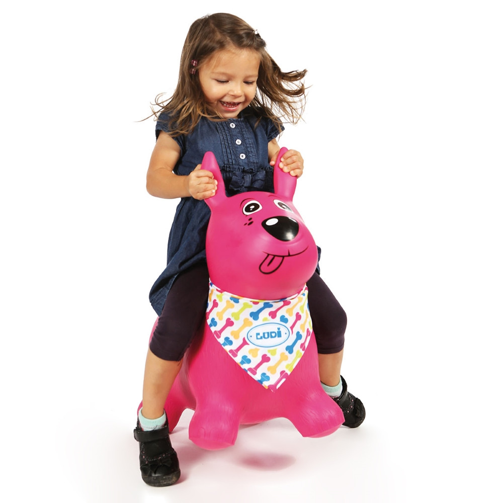 LUDI šokliukas rožinis šuo