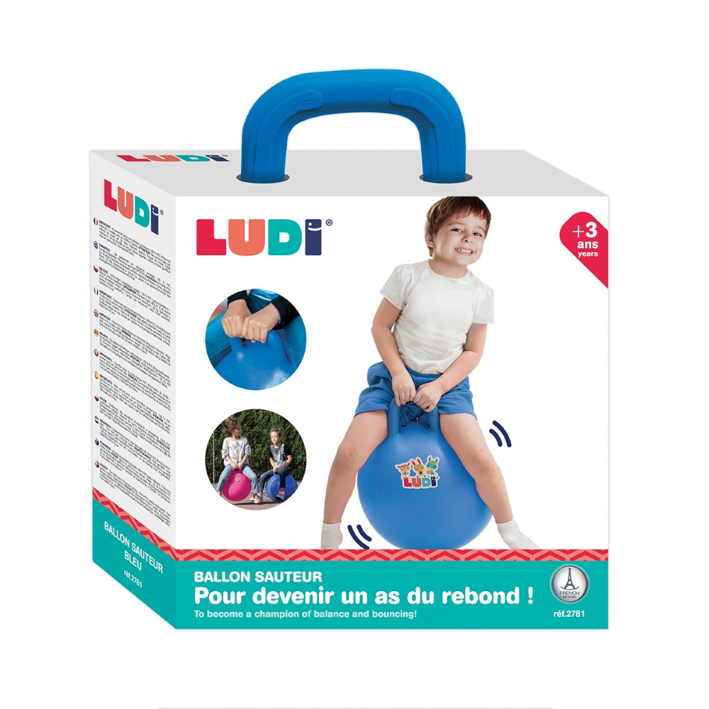 LUDI šokinėjimo kamuolys mėlynas 45 cm