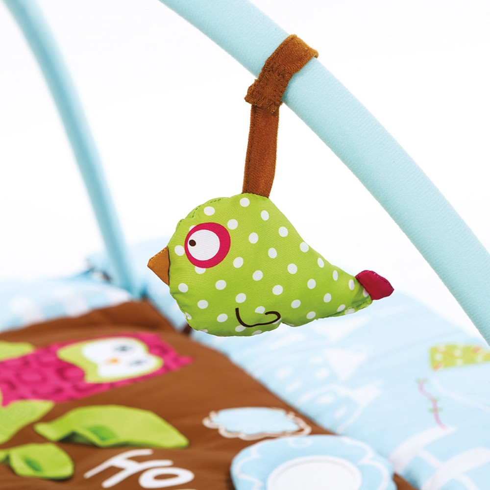 LUDI lavinamasis žaidimų kilimėlis mėlyna pelėda