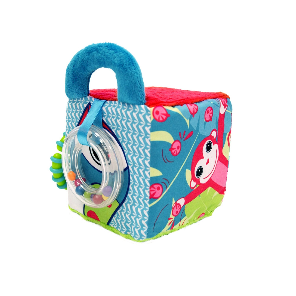 LUDI medžiaginis veiklos kubas džiunglės