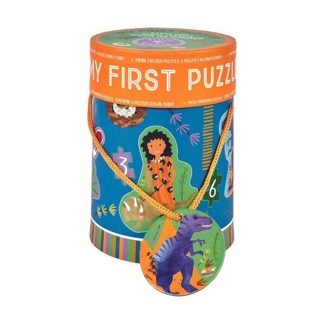 Mano pirmosios dėlionės Dinozauras 4 dėlionės 3 4 6 8 detalių