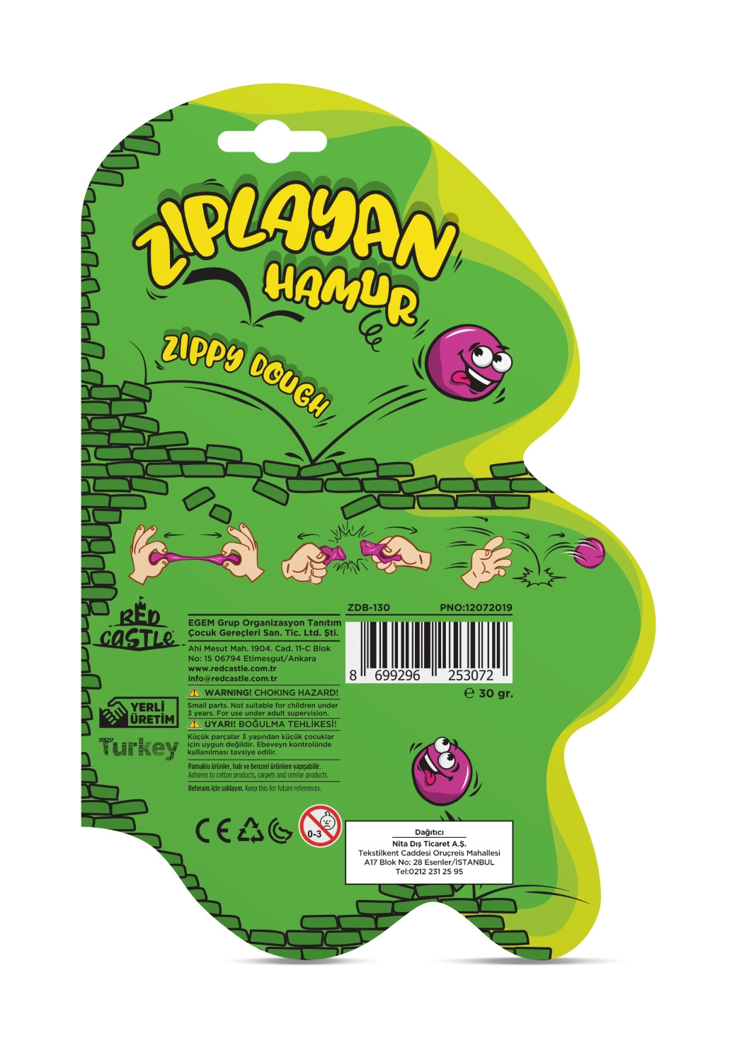 Red Castle šokinėjantis modelinas violetinis 30 g