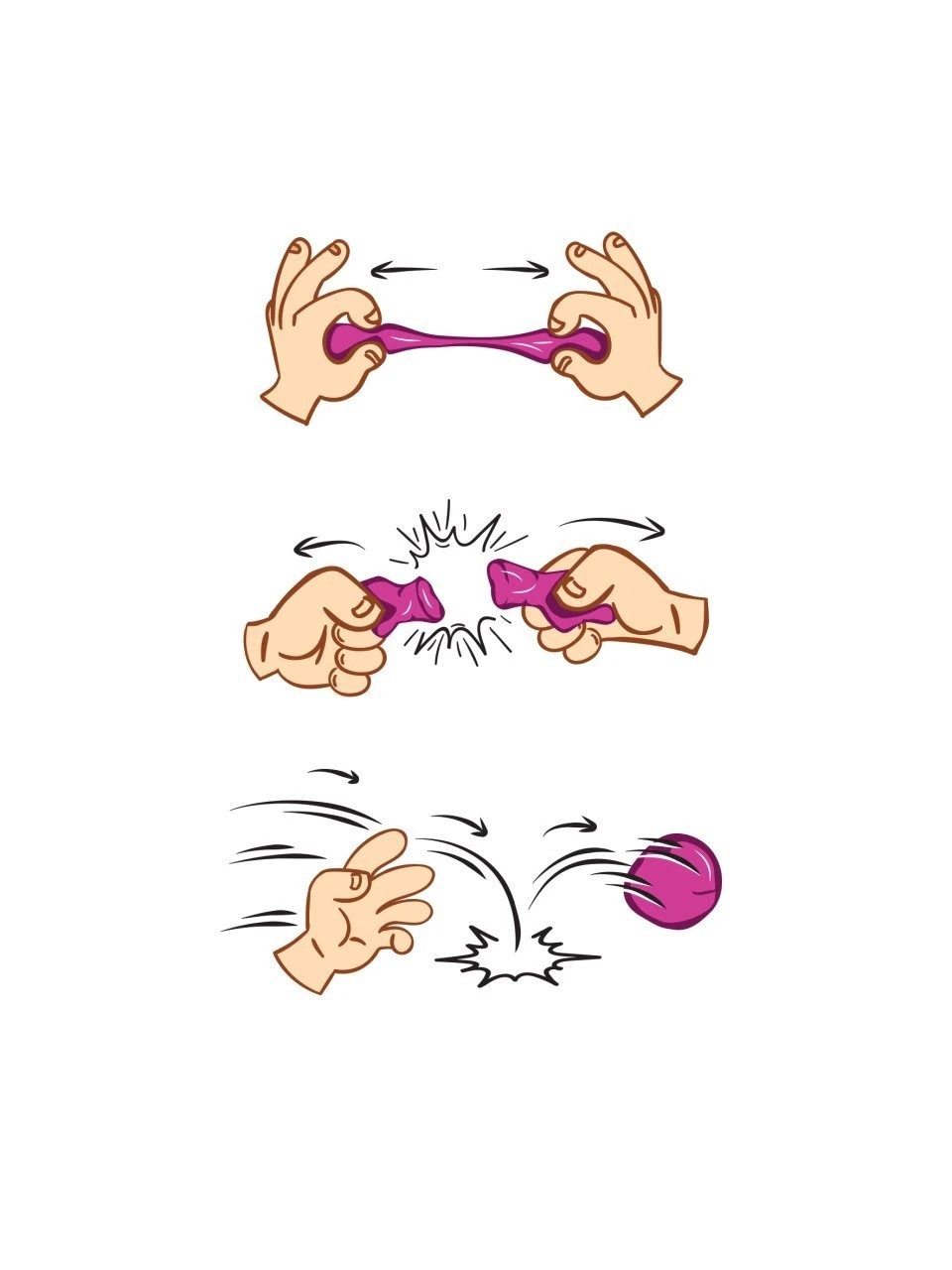 Red Castle šokinėjantis modelinas violetinis 30 g