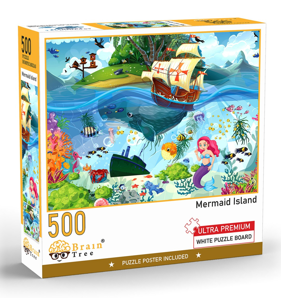Brain Tree dėlionė Undinėlės sala 500 det