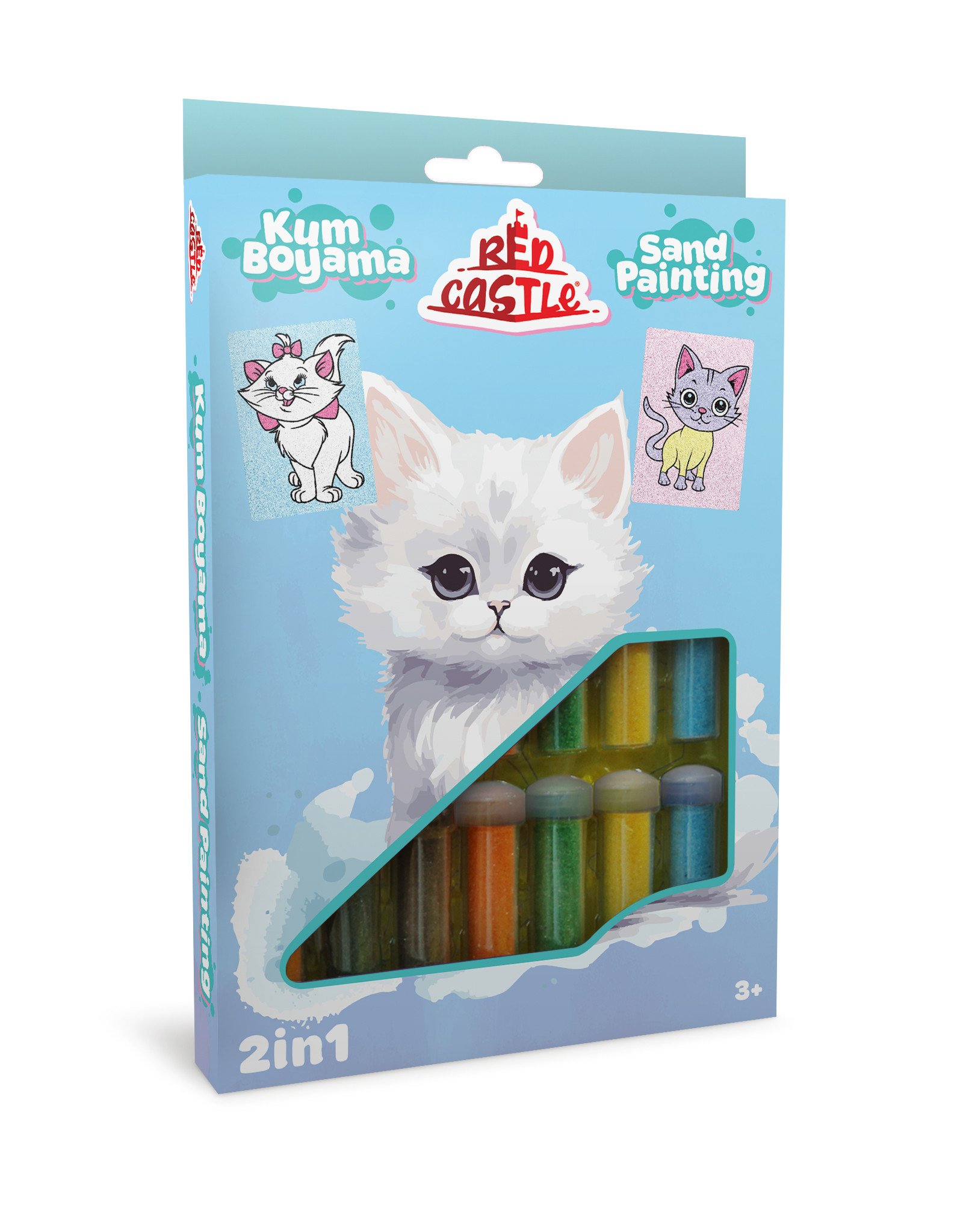 Red Castle kūrybinis smėlio rinkinys 2in1 Katytė