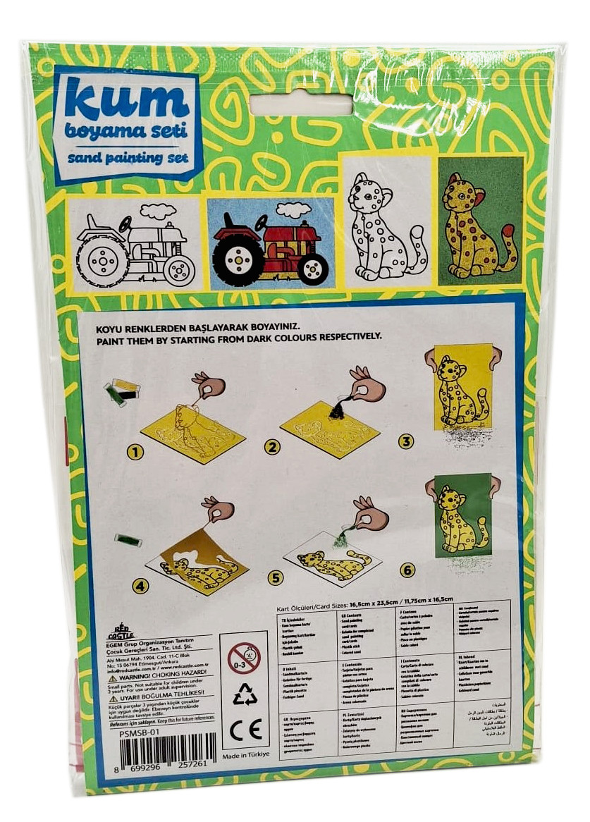 Red Castle kūrybinis smėlio rinkinys Tigras ir Traktorius