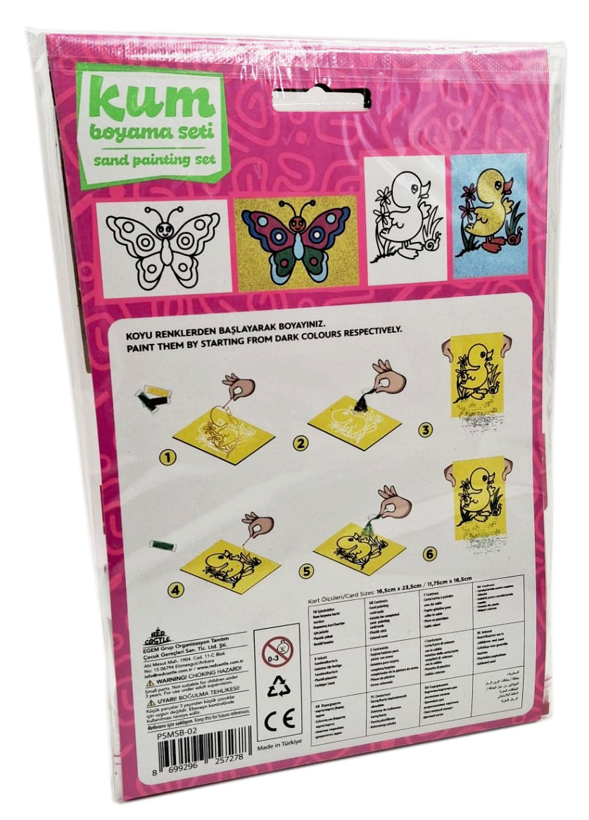 Red Castle kūrybinis smėlio rinkinys Drugelis ir Ančiukas