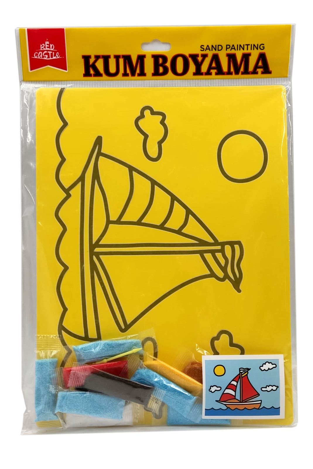 Red Castle kūrybinis smėlio rinkinys 275x205 mm Laivelis