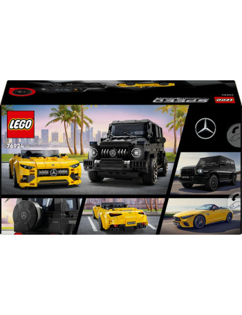 Konstruktorius LEGO® Speed Champions Automobiliai Mercedes-AMG G 63 ir Mercedes-AMG SL 63 76924