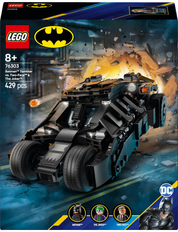Konstruktorius LEGO® DC Batman™ Betmeno „Tumbler“ prieš Dviveidį ir Džokerį 76303, 429 vnt.
