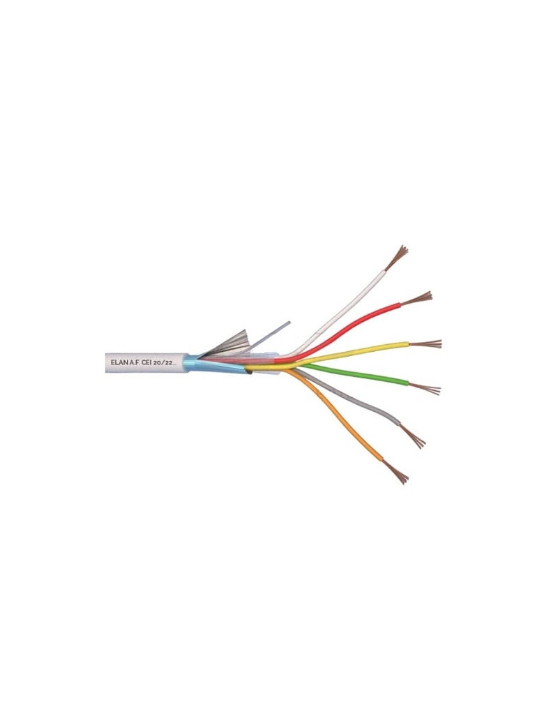 ELAN lÅ«dytas, ekranuotas apsauginis kabelis 6x0.22