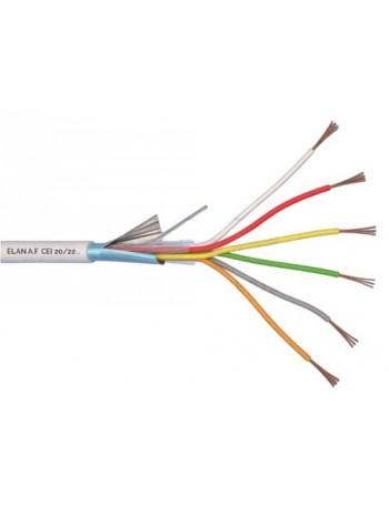 ELAN lÅ«dytas, ekranuotas apsauginis kabelis 6x0.22