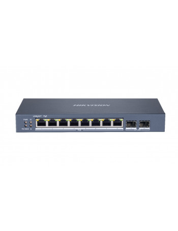 10 prievadÅ³, 8 PoE prievadÅ³ komutatorius Hik-vision DS-3E1510P-SI