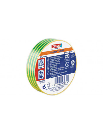 Izoliuojanti juosta TESA (geltona/Å¾alia) 20m x 19 mm 53988-00081-00