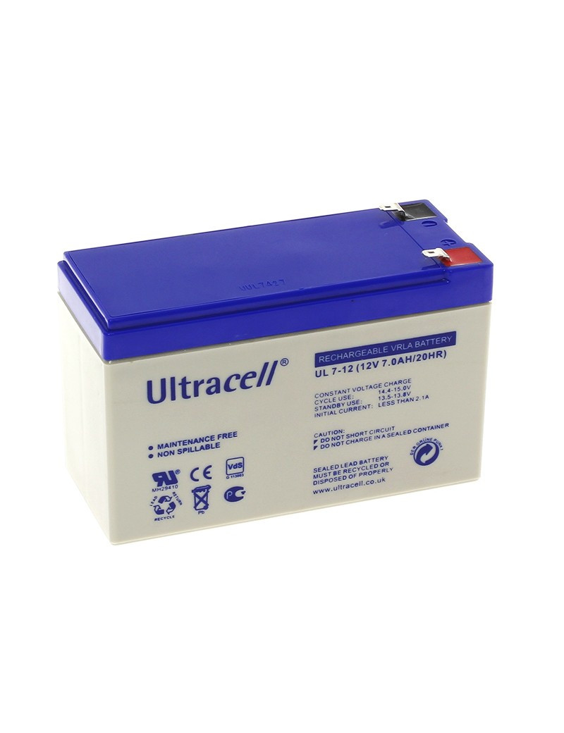Akumuliatorius Ultracell UL7-12 (7Ah, 12V, UXL)