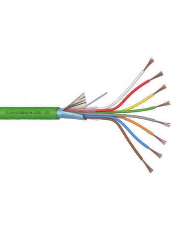 ELAN behalogenis, ekranuotas apsauginis kabelis 8x0.22 (Å¾alias)
