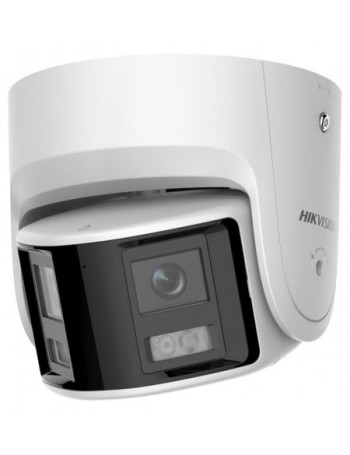 Hikvision dome DS-2CD2346G2P-ISU/SL(C) F2.8 (balta, 4 MP, 30 m. IR, 30 m. LED, AcuSense )