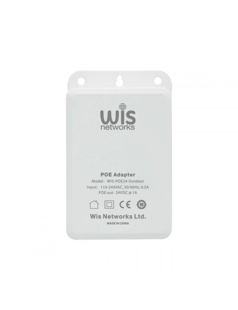 1 PoE prievado komutatorius WISNET WIS-POE48-Outdoor