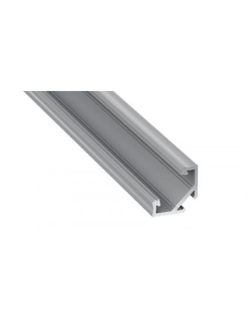 Aliuminis kampinis profilis Lumines LED juostoms C (pilkas, 2m)