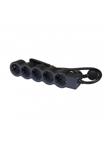 5-vietÅ³ ilgiklis su Ä¯Å¾eminimu Legrand 694556 (juodas, 1.5m)