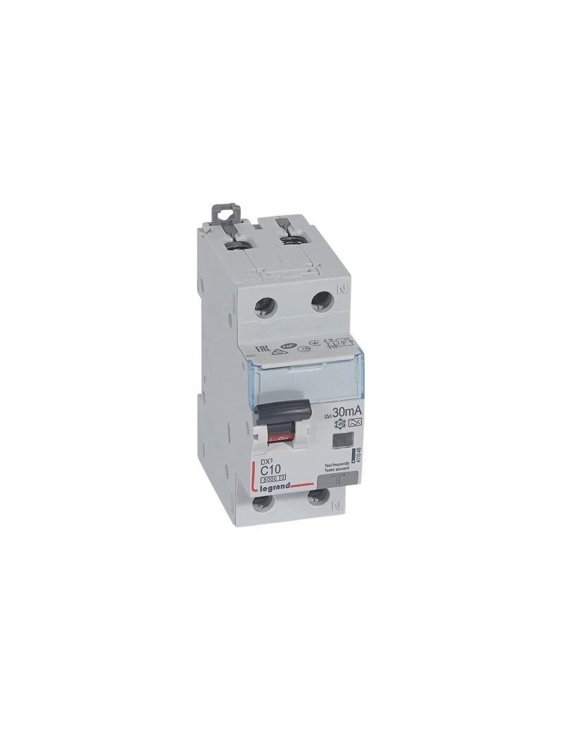 SrovÄs nuotekio relÄ su automatiniu jungikliu Legrand 411048 (C, 10A, 2P, 30mA, 230V)