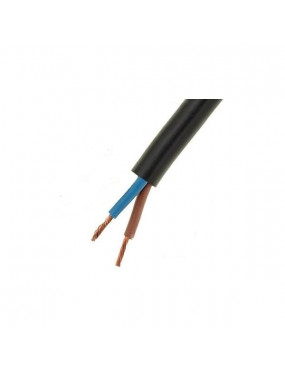 Lietkabelis OMY kabelis 2x0.5mm2 (juodas, 100m)