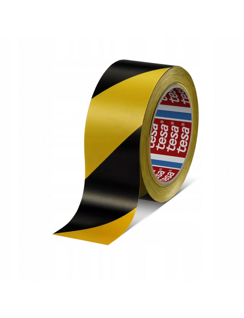 Ä®spÄjamoji grindÅ³ Å¾ymÄjimo juosta TESA (geltona/juoda) 33m x 50mm 60760-00093-15