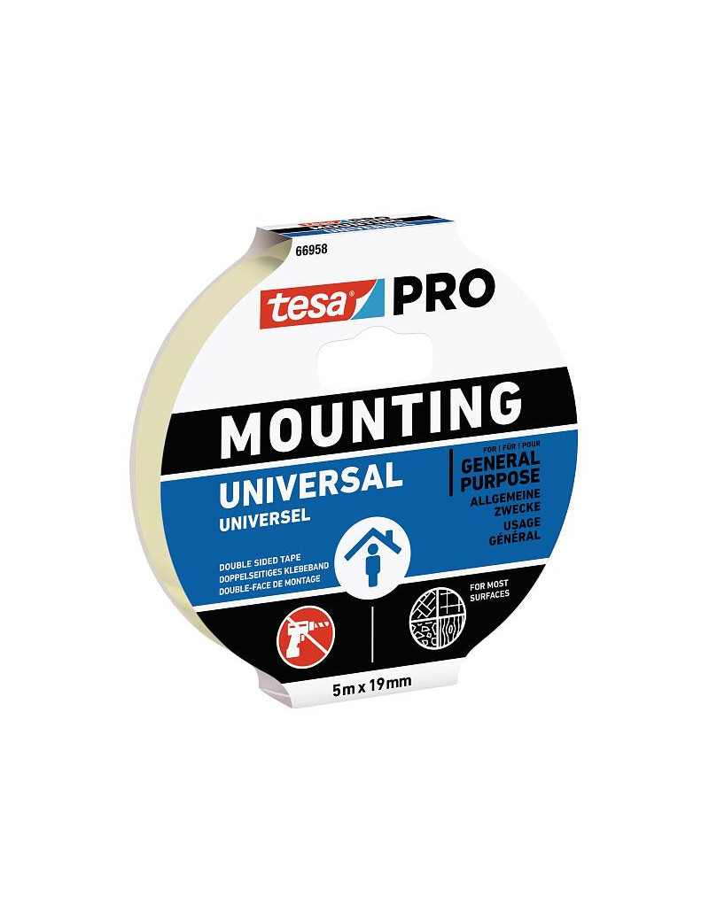 Lipni dvipusÄ juosta vidaus darbams TESA PRO 25m x 19mm TESA 66958-00010-00