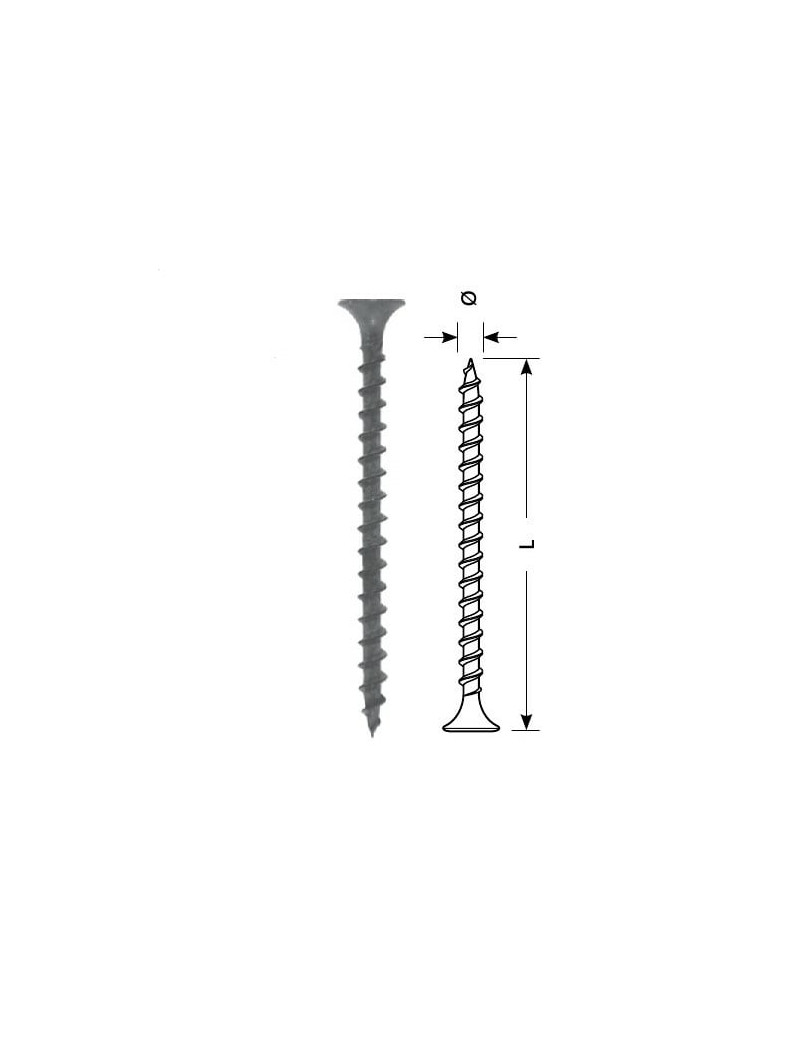 Sraigtas STARFIX gipsas-medis 3.5x25/F (juodas, 200vnt)